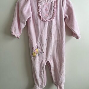 Disney Pink Baby Pajama Footies